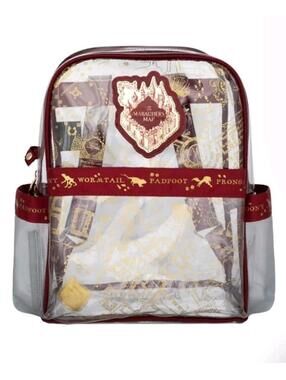 Harry Potter Marauders Map Backpack Bag New Transparent